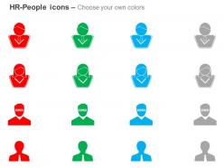 Four peoples business strategy communication ppt icons graphics