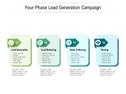Four phase lead generation campaign
