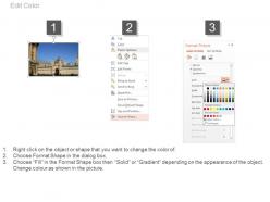 Four pictures for travel destination portfolio flat powerpoint design