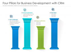 Four pillars for business development with crm