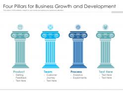 Four pillars for business growth and development