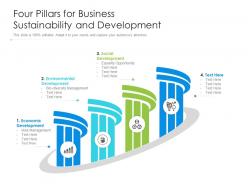 Four pillars for business sustainability and development