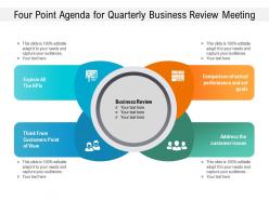 Four point agenda for quarterly business review meeting