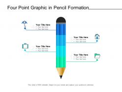 Four point graphic in pencil formation