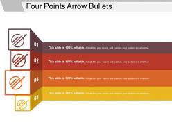 Four points arrow bullets