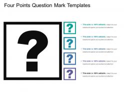 Four points question mark templates