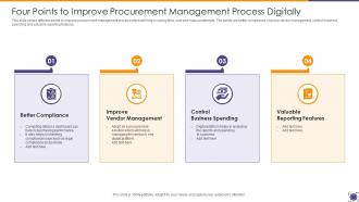Four Points To Improve Procurement Management Process Digitally