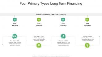Four Primary Types Long Term Financing In Powerpoint And Google Slides Cpb