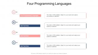 Four Programming Languages In Powerpoint And Google Slides Cpb