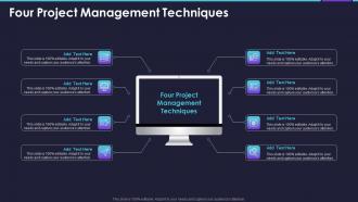 Four Project Management Techniques In Powerpoint And Google Slides Cpb