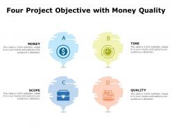 Four project objective with money quality