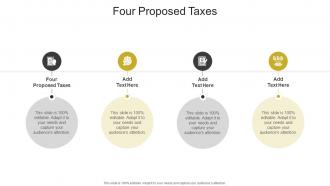 Four Proposed Taxes In Powerpoint And Google Slides Cpb