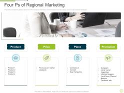Four ps of regional marketing marketing regional development approach ppt show examples