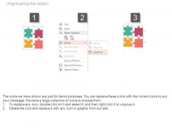 Four puzzles create and think new solution powerpoint slides