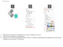 Four puzzles for business solution analysis powerpoint slides