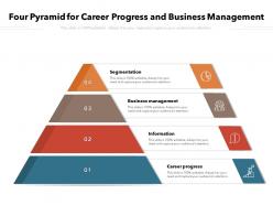 Four pyramid for career progress and business management
