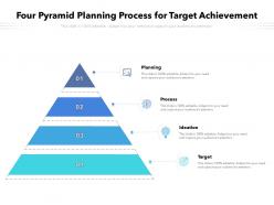 Four pyramid planning process for target achievement