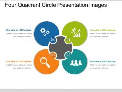 Four quadrant circle presentation images