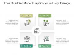 Four quadrant model graphics for industry average infographic template