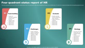 Four Quadrant Status Report Of Hr