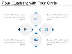 Four quadrant with four circle