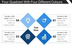 Four quadrant with four different colors