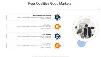 Four Qualities Good Marketer In Powerpoint And Google Slides Cpb