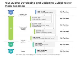 Four quarter developing and designing guidelines for thesis roadmap
