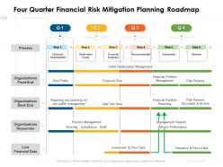Four quarter financial risk mitigation planning roadmap