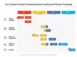 Four quarter product development and deployment planner roadmap