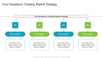 Four Questions Creating Market Strategy In Powerpoint And Google Slides Cpb