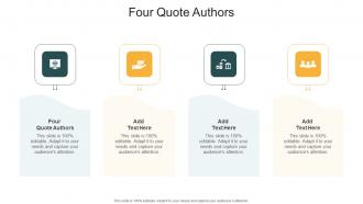 Four Quote Authors In Powerpoint And Google Slides Cpb