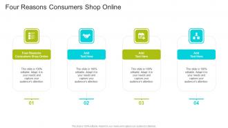 Four Reasons Consumers Shop Online In Powerpoint And Google Slides Cpb