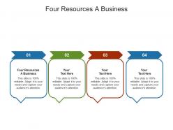 Four resources a business ppt powerpoint presentation layouts gallery cpb