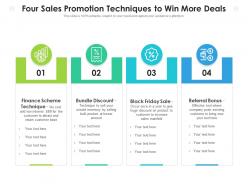 Four sales promotion techniques to win more deals
