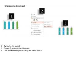 Four scales indicators diagram flat powerpoint design