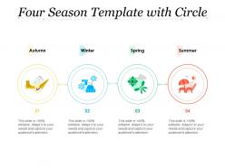 Four season template with circle