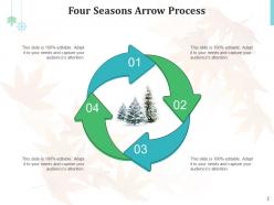 Four seasons basic matrix graph diagram horizontal list