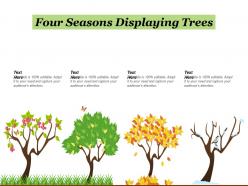 Four seasons displaying trees