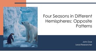 Four Seasons In Different Hemispheres Opposite Patterns PPT Outline AT