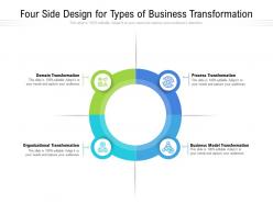 Four side design for types of business transformation
