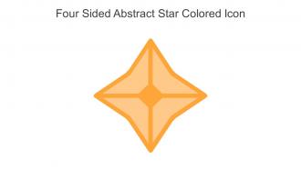 Four Sided Abstract Star Colored Icon In Powerpoint Pptx Png And Editable Eps Format