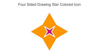 Four Sided Drawing Star Colored Icon In Powerpoint Pptx Png And Editable Eps Format