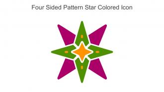 Four Sided Pattern Star Colored Icon In Powerpoint Pptx Png And Editable Eps Format