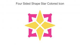 Four Sided Shape Star Colored Icon In Powerpoint Pptx Png And Editable Eps Format