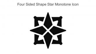 Four Sided Shape Star Monotone Icon In Powerpoint Pptx Png And Editable Eps Format