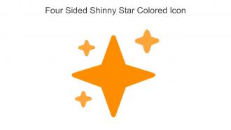 Four Sided Shinny Star Colored Icon In Powerpoint Pptx Png And Editable Eps Format