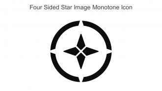 Four Sided Star Image Monotone Icon In Powerpoint Pptx Png And Editable Eps Format