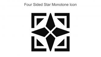 Four Sided Star Monotone Icon In Powerpoint Pptx Png And Editable Eps Format