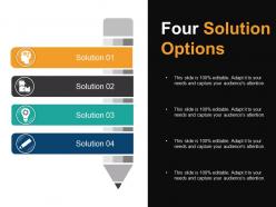 Four solution options powerpoint slide themes